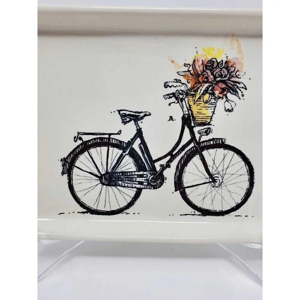 MAGENTA STUDIOS ANGELA STAEHLING TRINKET DISH TRAY BICYCLE